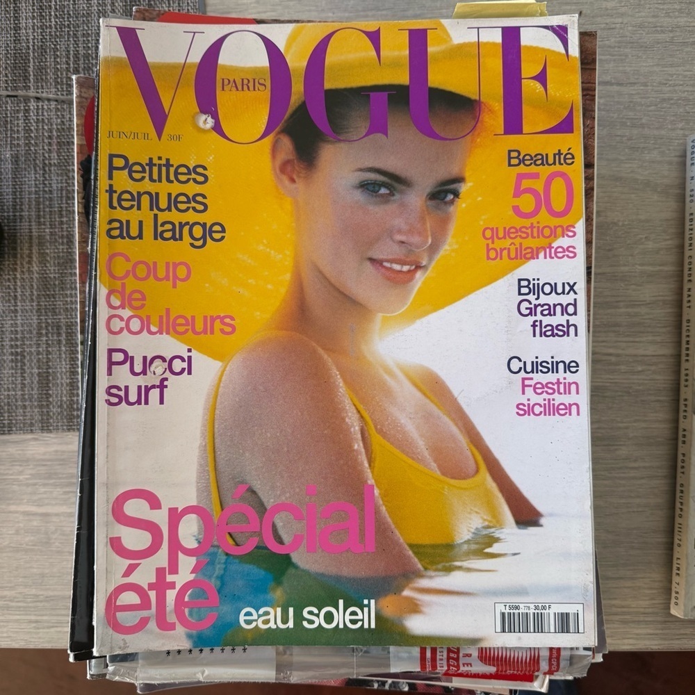 Magazine VOGUE Paris 778 June 1997 Miller Elgort Miami